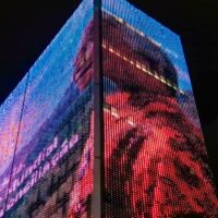 Banco da Amazônia projetou fotos de fiéis em painel durante o Círio de Nazaré 2025, através da ação #CíriodaAmazônia