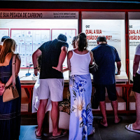 Programação noturna no Centro Cultural do Banco da Amazônia