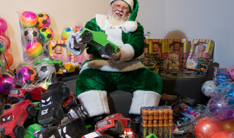 Ação natalina no Centro Cultural – Circular campina Cidade Velha