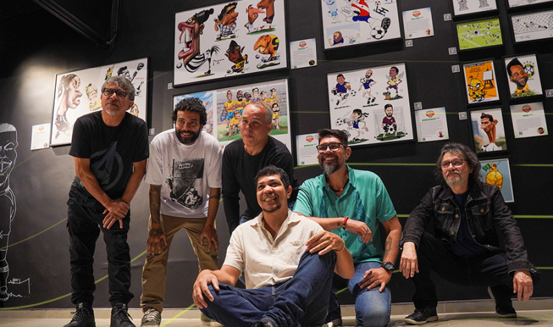 Traço, riso e paixão: Coletiva de Imprensa e Vernissage inauguram a Exposição Nacional de Humor no Centro Cultural